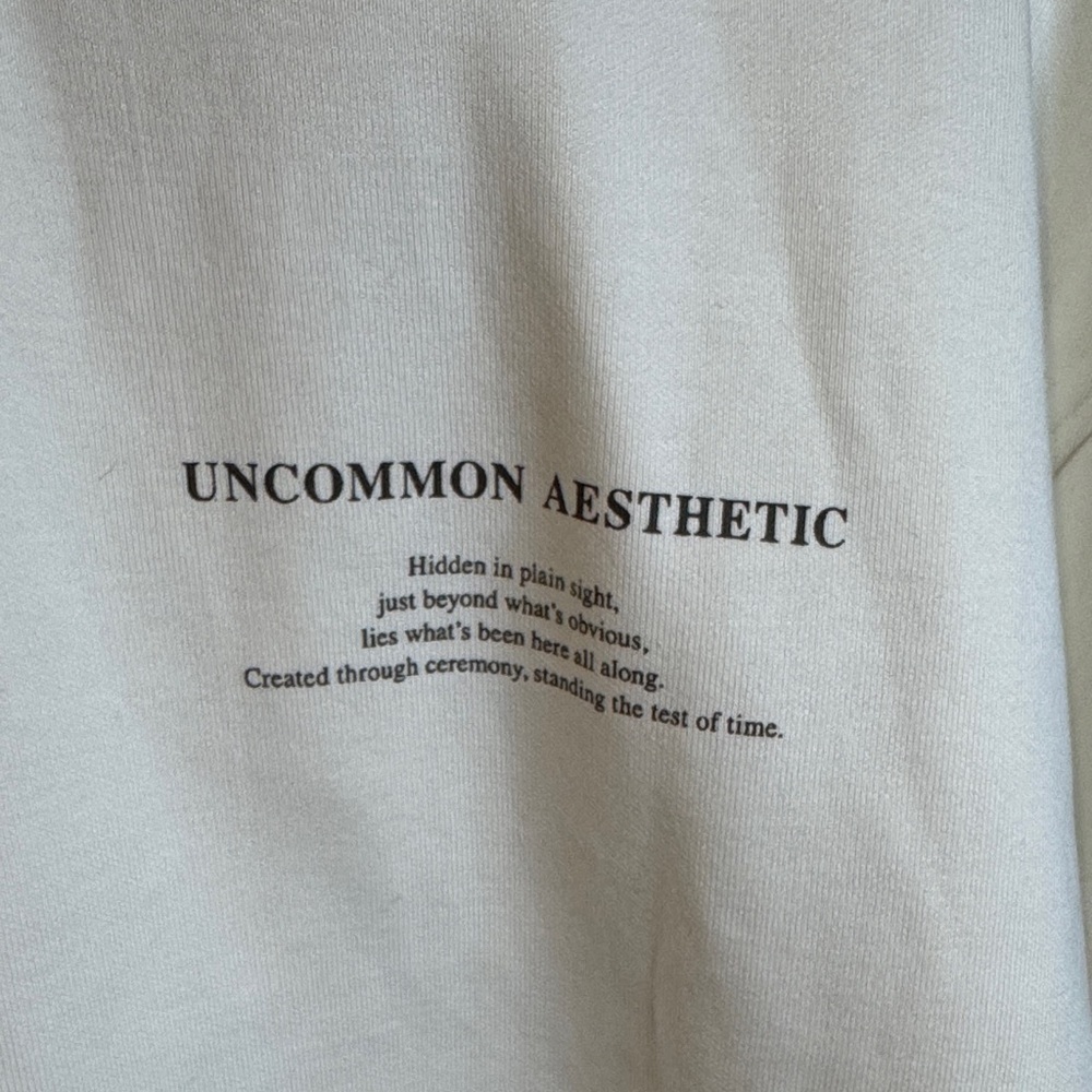 Zara Cream Long Sleeve Shirt sz L heavy soft material - Picture 3 of 3
